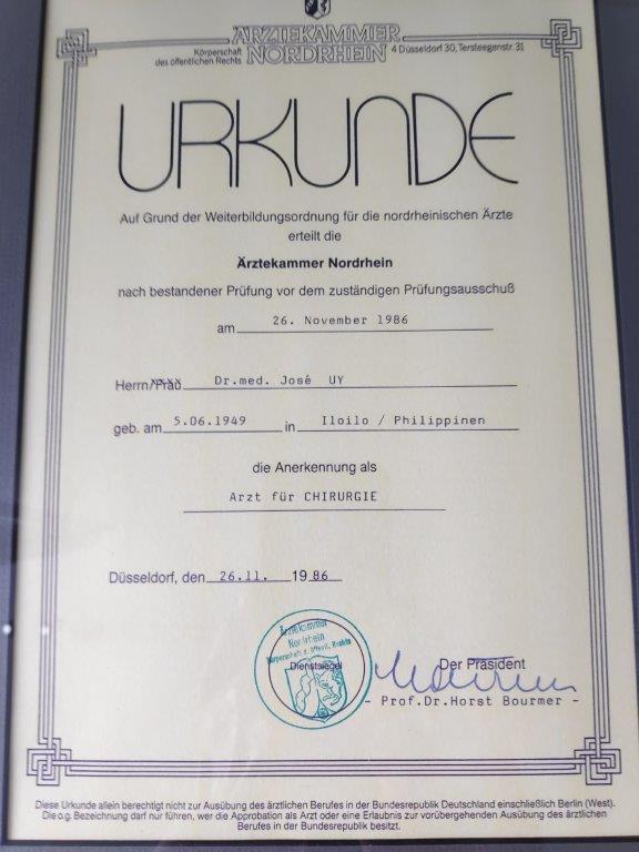 Facharzt für Chirurgie - Ärztekammer Nordrhein