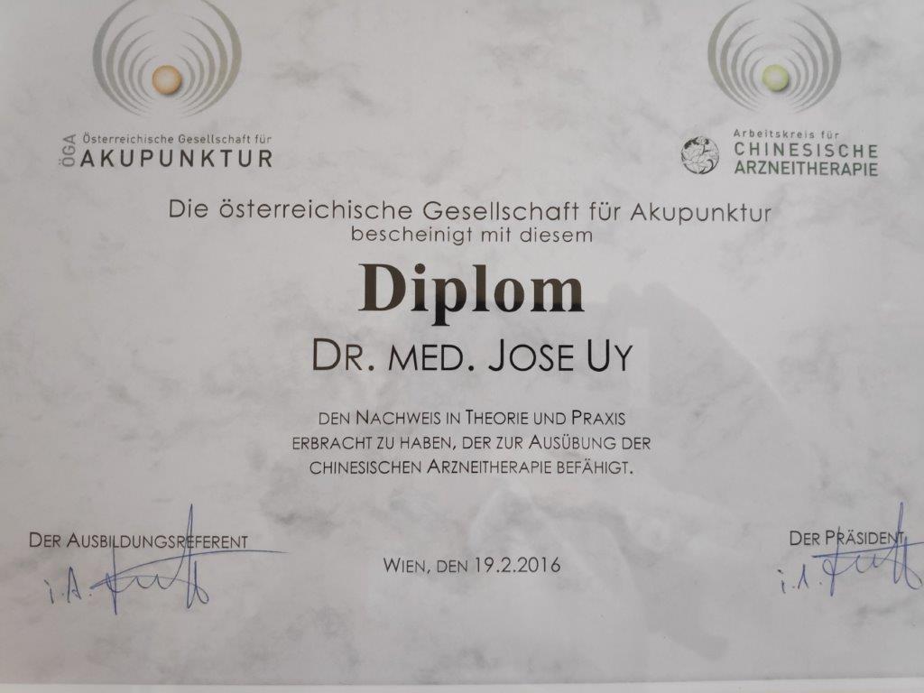 Diplom Chinesische Arzneitherapie - ÖGA