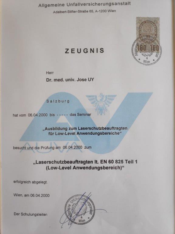 Laserschutzbeauftragter - AUVA Wien